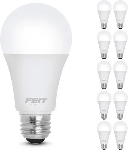 Miniatura 2 de Feit Electric Bombilla LED A19, equivalente a 60 W, no regulable, 800 lúmenes, base media E26, blanco brillante de 3000 K, CRI 90, vida útil de 10
