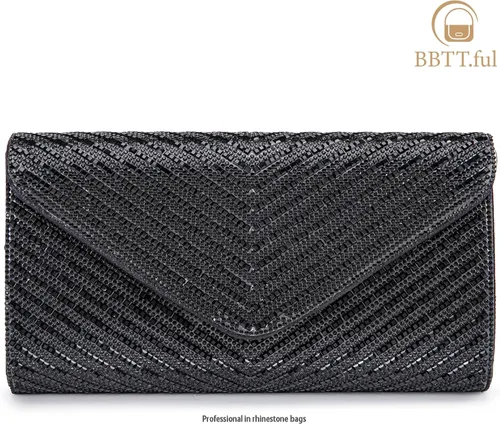 Miniatura 8 de Bolsos de noche para mujer, sobre de embrague, bolsos cruzados para mujer, bolsa de boda con diamantes de imitación, bolsa de hombro para mujer