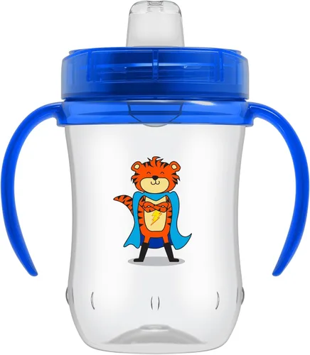 Miniatura 14 de Dr. Brown's Milestones Vaso de aprendizaje con boquilla suave con asas, Conejito Rosa Héroe, libre de BPA, 9 oz/270 mL, 9m+ Pink Bunny Hero