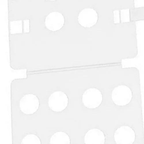 Miniatura 4 de Carpeta de ropa, tabla plegable para camisas, rápido y fácil de plegar, material de PP portátil para viajes (blanco)