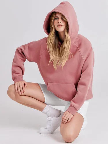 Miniatura 140 de ANRABESS - Sudaderas con capucha para mujer, sobre talla, de vellón de manga larga, modelo de 2024, para otoño