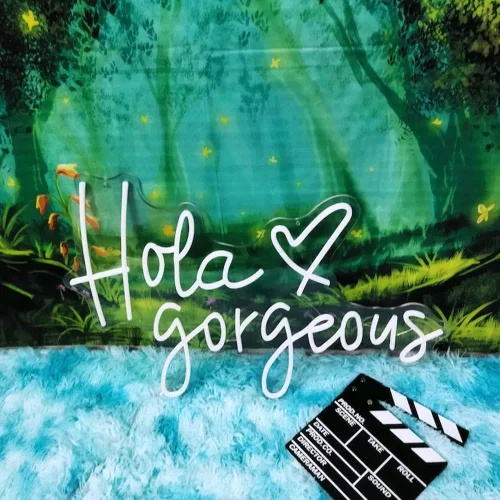 Miniatura 3 de Hola Gorgeous - Letrero de neón para boda, luz LED de neón, decoración de pared para dormitorio, salón de belleza, regalo de compromiso para ella