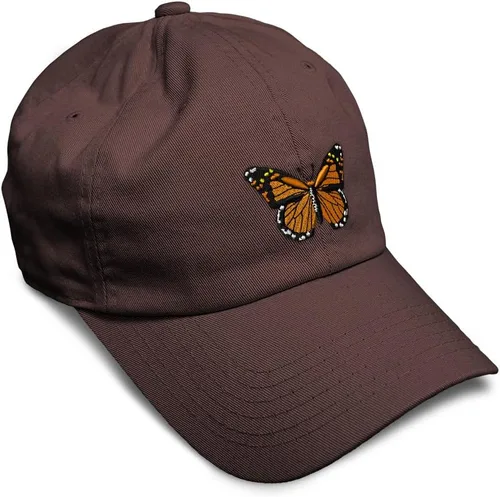 Miniatura 32 de Gorra de béisbol suave con diseño de mariposa monarca, con insectos, bordado de mariposa, de algodón, para hombres y mujeres
