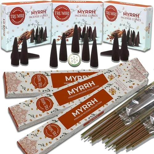 Miniatura 15 de Paquete combinado de varillas de incienso ámbar y conos de incienso, 60 varillas de incienso + 30 conos de insencia, incienso, conos de incienso