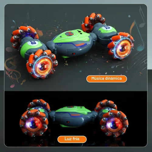 Miniatura 2 de QXHOL Coche de Acrobacias RC con Detección de Gestos para Niños de 6 a 12 Años, Coches de Control Remoto 4WD con Luces y Música, Los Mejores Regalos