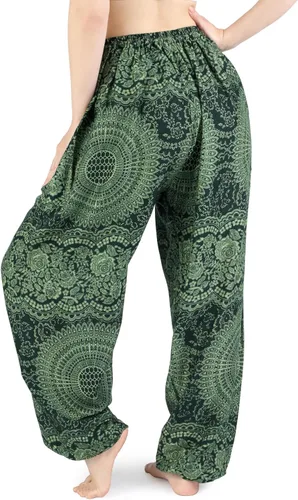 Miniatura 2 de Lannaclothesdesign Pantalones de harén para mujer, pantalones bohemios de elefante, ropa hippie de cintura alta con bolsillos para yoga