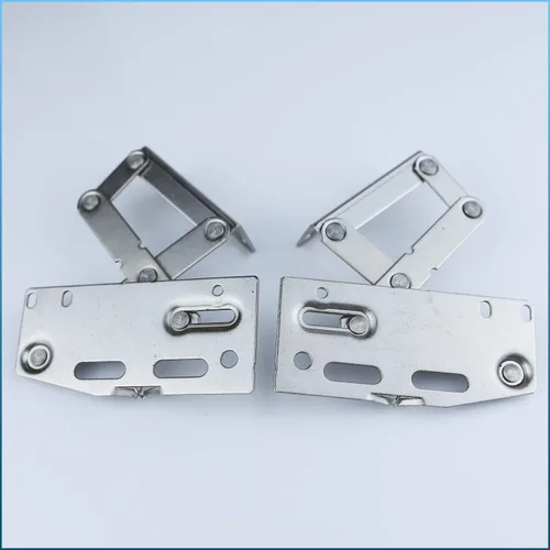 Miniatura 8 de SUUJI 2 bisagras de tijeras, bisagras de bandeja frontal para fregadero de cocina o cajón, organizador de gabinete de baño, acero niquelado