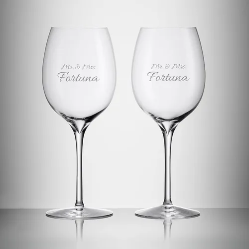 Miniatura 9 de Waterford Juego de 2 copas de vino de color burdeos personalizadas con grabado, 21.9 onzas, para Burdeos, Merlot, Cabernet