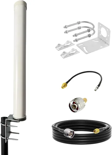 Antena 5G 4G LTE omnidireccional de banda ancha para exteriores, largo alcance, 698-3800MHz 12dBi para Verizon, AT&T, enrutador T-Mobile,