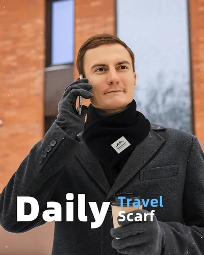 Miniatura 7 de Bufanda corta y cálida de forro polar para hombres y mujeres para invierno, clima frío, calentador suave para el cuello, bufandas para el cuello
