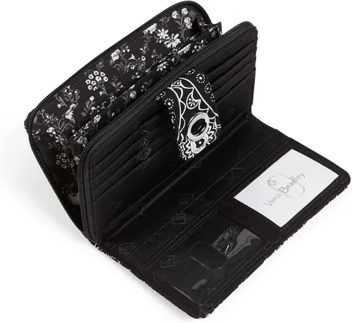 Miniatura 3 de Cartera de algodón Turnlock para mujer con protección RFID