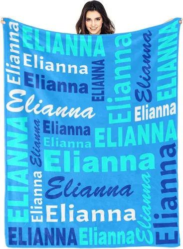 Miniatura 14 de Manta personalizada con nombre, manta personalizada con nombre, manta personalizada para adultos, niños y bebés, manta personalizada con monograma