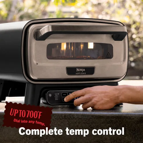 Miniatura 5 de Horno de pizza artesanal Ninja al aire libre, de 12 pulgadas, pizza en 3 minutos, napolitana, masa fina, estilo Nueva York y Chicago, personalizado