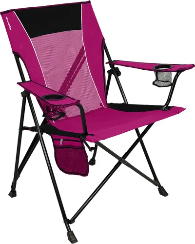 Miniatura 12 de Kijaro - Silla de campamento plegable, Vik Black, poliéster, malla, acero, portátil, duradera, unisex Vik Negro