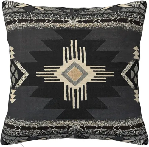Miniatura 11 de IVSYCOF Fundas de almohada decorativas estilo sudoeste azteca para nativos americanos, funda de cojín cuadrado para sofá de casa, funda de cojín