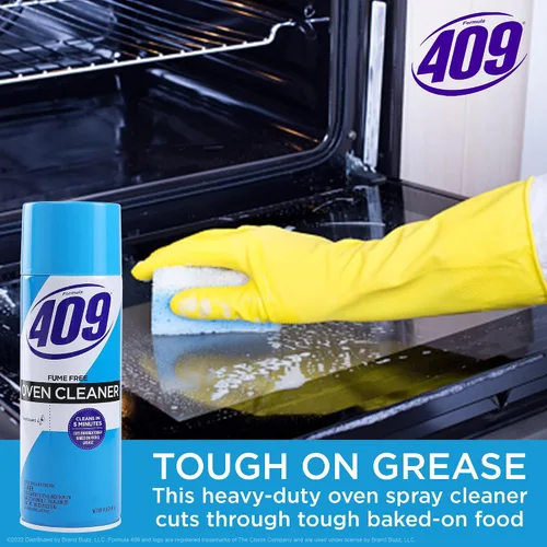 Miniatura 3 de 409 Spray limpiador de horno en aerosol sin humos, aroma fresco, corta la grasa en la parrilla y la estufa, limpia en 5 minutos, potente limpieza