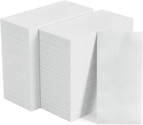 420 UNIDADES Toallas de mano desechables para baño, toallas de papel suaves y absorbentes para invitados, toallas de mano decorativas desechables