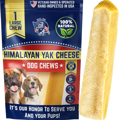 Miniatura 10 de Devil Dog Pet Co. Himalayan - Masticables para perros con queso de yak para razas grandes y gigantes y masticadores agresivos, de larga duración
