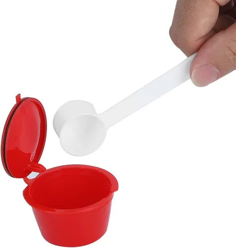 Miniatura 7 de Plplaaoo Paquete de 6 cápsulas de café reutilizables compatibles con Nescafe Dolce Gusto – Cápsulas de café recargables con cepillo de limpieza
