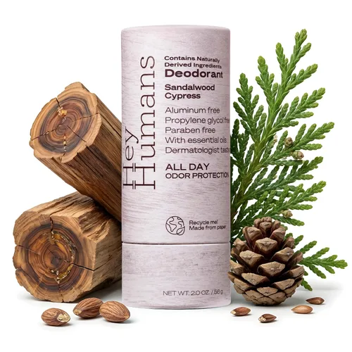Miniatura 36 de Hey Humans Desodorante, desodorante sin aluminio para mujeres y hombres, contiene ingredientes de origen natural, control de olores todo el día