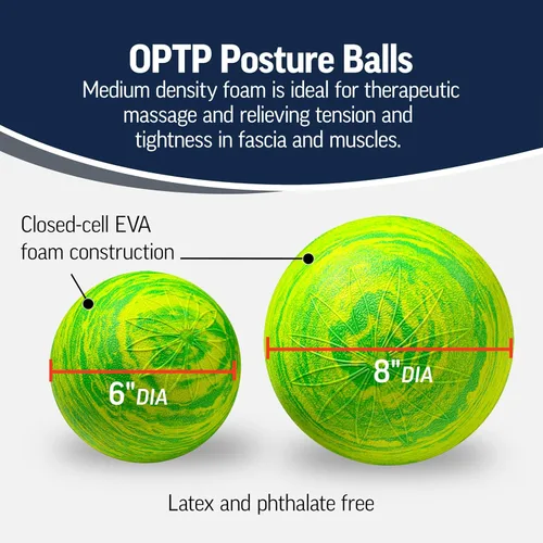 Miniatura 3 de OPTP Pelota de postura – Pelotas de espuma para masaje, terapia física, ejercicio y fitness, pelota de movilidad para liberar la tensión muscular