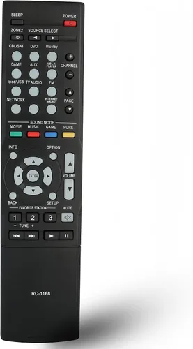 Nuevo RC-1168 Reemplazo AV Control remoto apto para Denon AVR-S710W AVR-X1100W AVR-S500BT AVR-X510BT AVR-S700W AVR-X2100W AVR-1613 AV A/V Sistema
