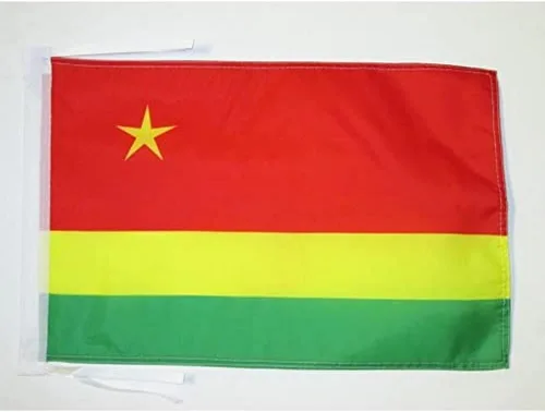 Miniatura 694 de Bandera de México AZ FLAG, 45.7 x 30.5 cm, con cordones - Pequeñas banderas mexicanas de 30 x 45 cm - Bandera de 45.7 x 30.5 cm