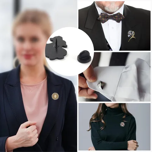 Miniatura 3 de Lapel Pin Backs, Safety Backs for Brooch Tie Hat Badge Insignia