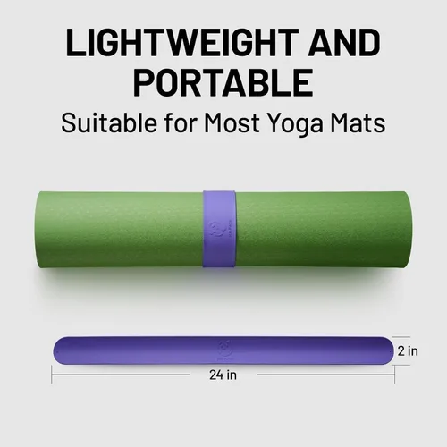 Miniatura 3 de Slim Panda Yoga Mat Strap Slap Band, One Snap Keeps Mats Tightly Rolled, Heavy-Duty Clasp Fits Most Size Mats(24" L X 2" W)