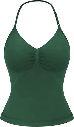 Miniatura 29 de YEOREO SoftHue Impact Longline Top de Tirantes para Mujer Camiseta sin Mangas Halter para Ejercicio sin Espalda Gimnasio Longline con Correa