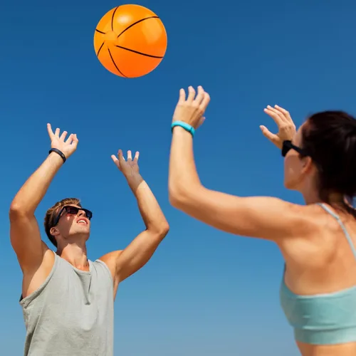 Miniatura 6 de durony 12 piezas de pelotas de baloncesto de playa de 11 pulgadas, pelotas de baloncesto inflables que rebotan, pelotas deportivas, juguetes que