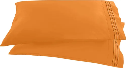 Miniatura 11 de Elegant Comfort ® Diseño de Cadena de 1500 Hilos, Calidad Egipcia de Lujo, Sedoso, Suave, Resistente a Arrugas y Decoloración, 2 Fundas de Almohada