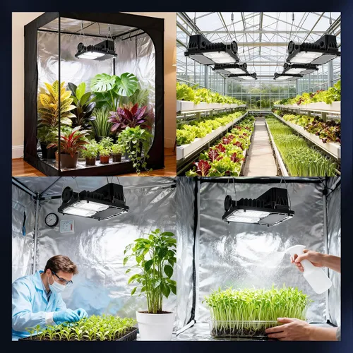 Miniatura 9 de SANSI Luces de cultivo para plantas de interior, luz de planta de espectro completo de 70W (equivalente a 500W) con lente óptica para alto PPFD