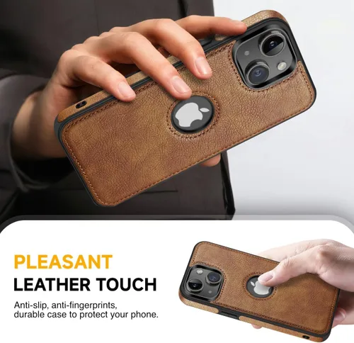 Miniatura 3 de Funda protectora de cuero de lujo con diseño único para iPhone 13 Mini, antideslizante, resistente a los arañazos, ultra delgada, funda protectora