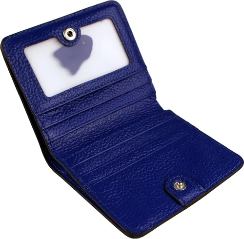 Miniatura 4 de Cartera de cuero genuino para mujer con bloqueo RFID