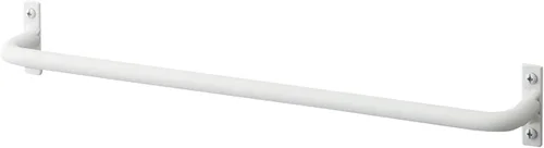 SANEI W5717-365-W Toallero, barra de hierro, 14.4 pulgadas (14.370 in), fabricado en Japón, blanco, capacidad de carga de 6.6 libras (6.6 lbs)