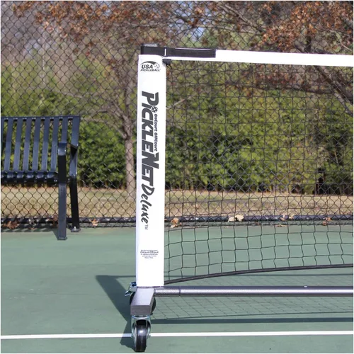 Miniatura 2 de Oncourt Offcourt PickleNet Deluxe TAPND - Sistema de red de pickleball con ruedas de bloqueo de tubos ovalados de 22 x 34 pulgadas