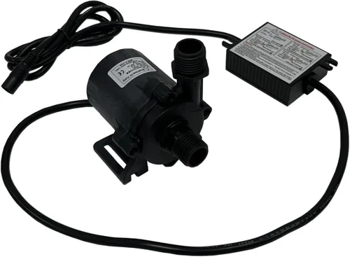 SHYSKY Bomba sumergible de agua DC sin escobillas de potencia pequeña DC50E-24150S 24V 86W 15M 49ft Lift 412GPH Circulación continua de bajo ruido