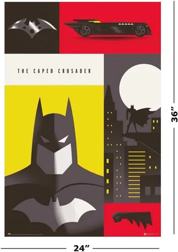 Miniatura 2 de Batman - Póster de DC Comics (The Caped Crusader) (Tamaño: 24 x 36 pulgadas) (juego de póster y tira de pósteres)