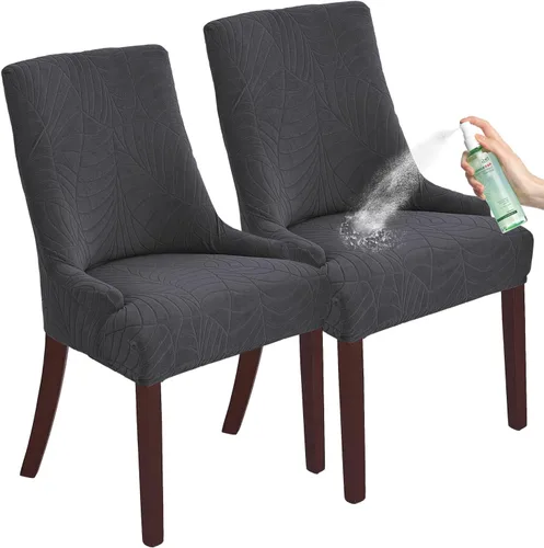 Miniatura 23 de Wingback - Funda impermeable para silla, funda de jacquard elástica (beige, 1 unidad) Instant room refresh with easy cleanup, dependable mess