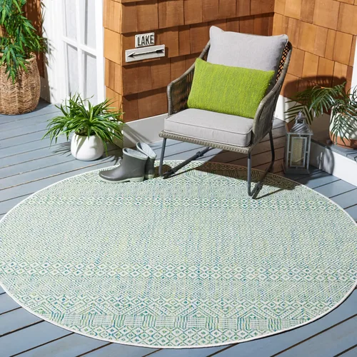 Miniatura 17 de SAFAVIEH Alfombra lavable al aire libre, colección Courtyard - 2'3" x 5', gris y negro, no desprende pelusa y fácil limpieza, ideal para patio