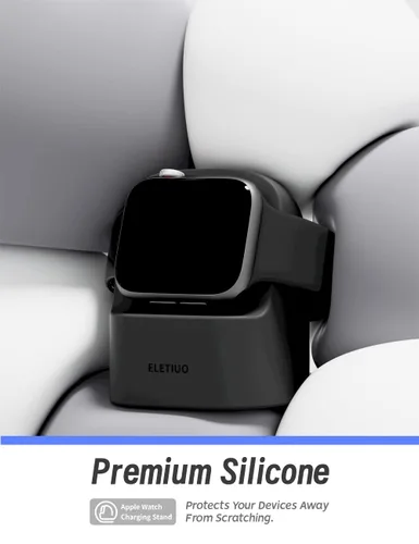 Miniatura 6 de ELETIUO Soporte Cargador Compatible con Apple Watch Series 49/46/45/44/42/41/40/38mm iWatch Ultra2/Ultra/10/9/8/SE2/7/6/SE/5/4/3/2/1, Estación