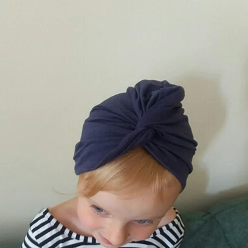Miniatura 6 de DRESHOW BQUBO Baby Turban Hats Turban Bun Knot Baby Infant Beanie Baby Girl Soft Cute Toddler Cap