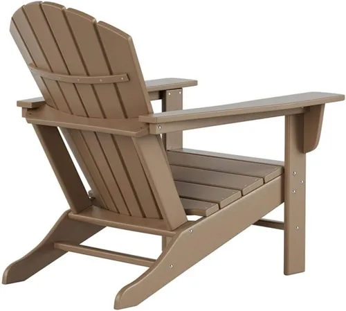 Miniatura 6 de Costaelm Sillas para hoguera, silla al aire libre HDPE silla Adirondack, moderna silla de porche de patio, porche delantero patio trasero, sillas
