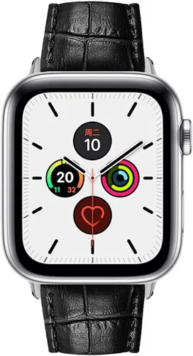 Miniatura 2 de Compatible con correas de Apple Watch de 1.929 in, 1.811 in, 1.772 in, 1.732 in, 1.654 in, 1.614 in, 1.575 in, 1.496 in, correa de repuesto de piel