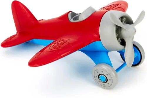 Miniatura 2 de Green Toys Avión - Libre de BPA, libre de ftalatos, avión aero rojo para mejorar el conocimiento aeronáutico de los niños. Juguetes