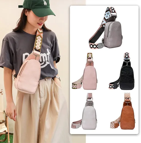Miniatura 5 de Sling Bag for Women Fanny Pack Crossbody Bags for Women Chest Bags Cross Body Purse PU Shoulder Backpack