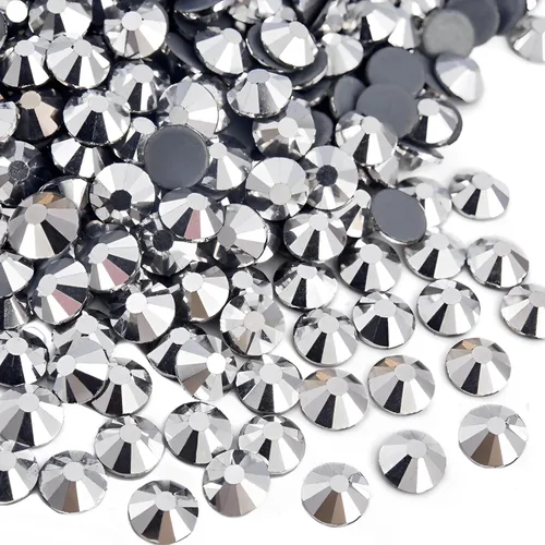 Miniatura 26 de 2880 diamantes de imitación termoadhesivos de imitación de cristal con parte trasera plana para manualidades, manualidades, ropa, zapatos