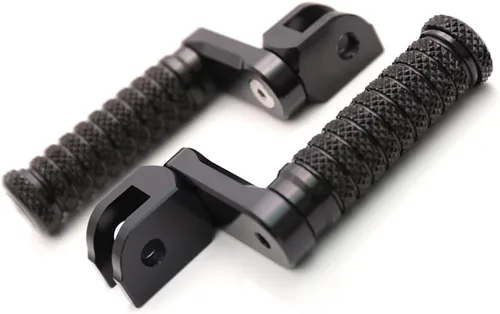 Miniatura 9 de MC MOTOPARTS POLE - Clavijas de pie delanteras elevadoras de extensión CNC de 0.984 in compatibles con YZF R3 2015-2017