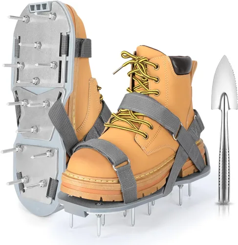 Miniatura 9 de Zapatos aireadores de césped para césped, zapatos aireadores de césped premontados para césped, herramienta aireadora de suelo para aireación